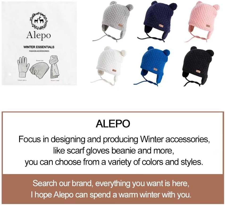 Cozy Winter Beanie Hat for Babies and Toddlers - Adorable Earflap Fleece Knit Cap for Boys and Girls