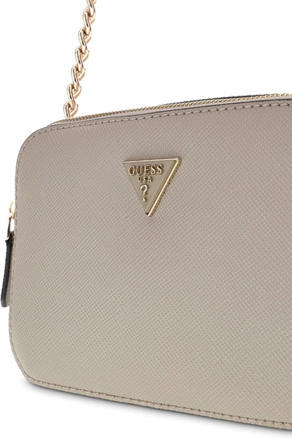 Guess Noelle II - Elegante Borsa a Tracolla Nera per Donna, Compatta e Versatile