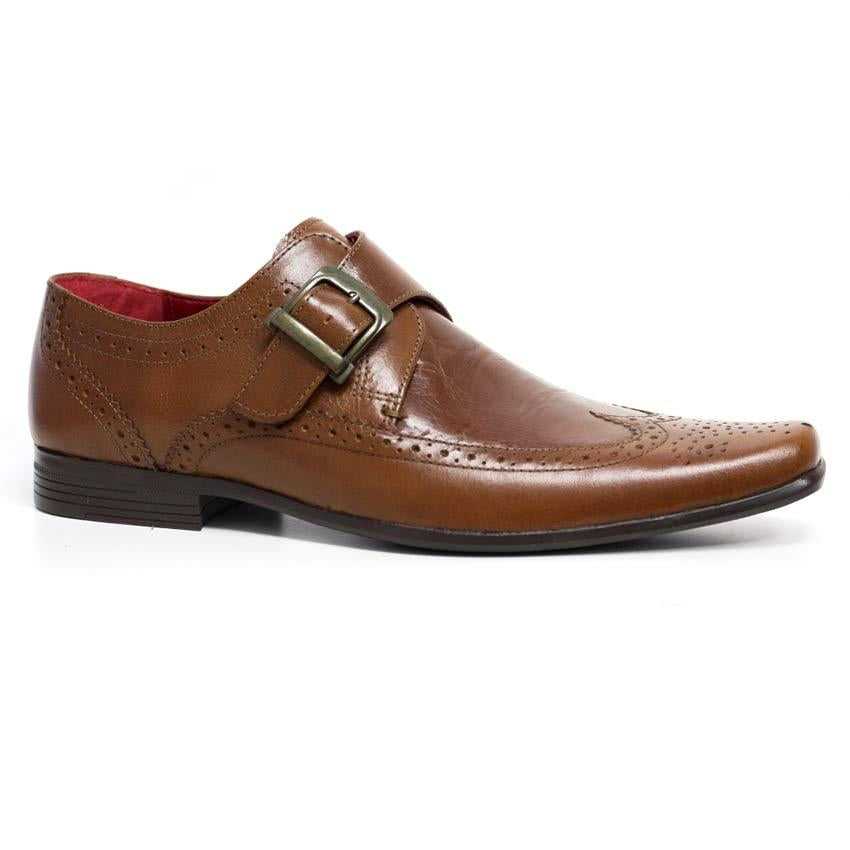 Mens Red Tape Leather Shoes Smart Office Wedding Work Formal Party Brogue Shoes