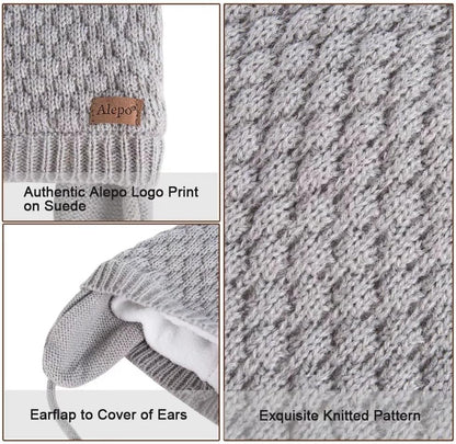 Cozy Winter Beanie Hat for Babies and Toddlers - Adorable Earflap Fleece Knit Cap for Boys and Girls