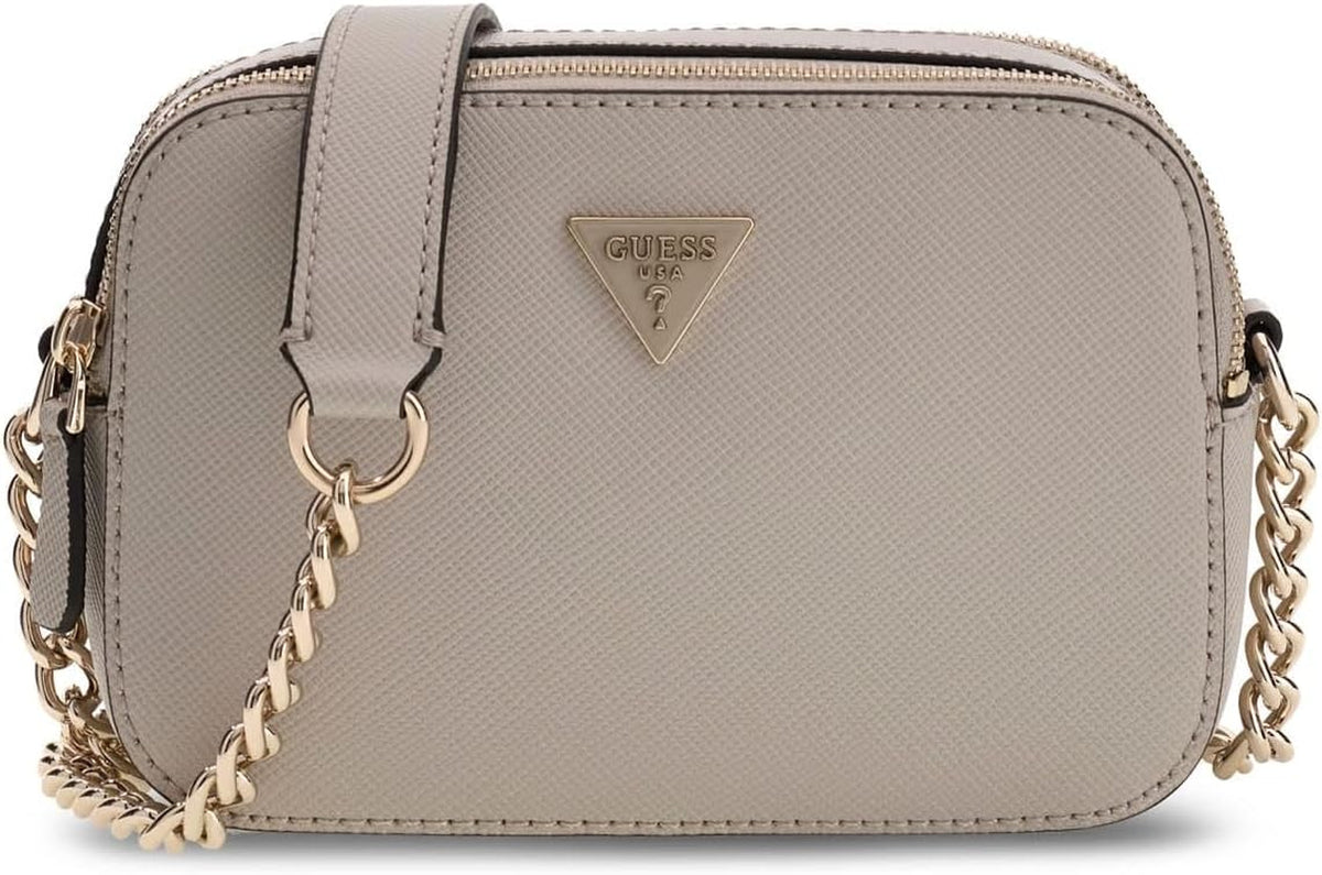 Guess Noelle II - Elegante Borsa a Tracolla Nera per Donna, Compatta e Versatile