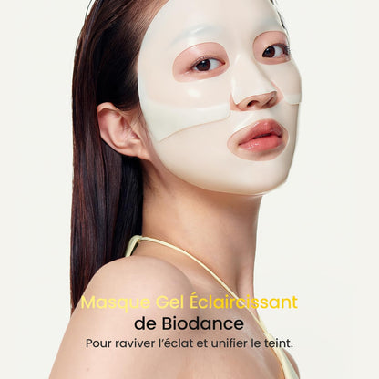 BIODANCE Bio-Collagen Real Deep, Masque Visage Hydrogel au Collagène, Masque de Nuit Hydratant, Soin des Pores et de l’Élasticité, K-Beauty Coréenne, 4 Masques