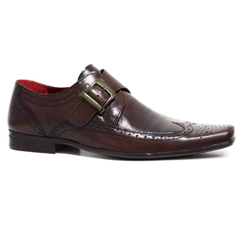Mens Red Tape Leather Shoes Smart Office Wedding Work Formal Party Brogue Shoes