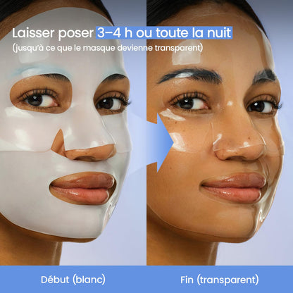BIODANCE Bio-Collagen Real Deep, Masque Visage Hydrogel au Collagène, Masque de Nuit Hydratant, Soin des Pores et de l’Élasticité, K-Beauty Coréenne, 4 Masques