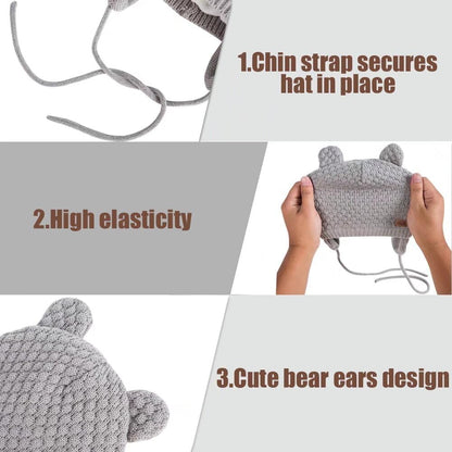 Cozy Winter Beanie Hat for Babies and Toddlers - Adorable Earflap Fleece Knit Cap for Boys and Girls