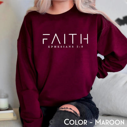 Trendy Faith Sweatshirt Bible Verse Shirt Christian Clothing