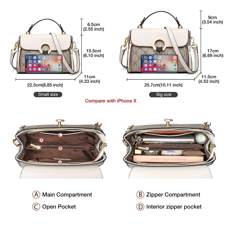 Women'S Shoulder Bag Vintage Signature Tote Bag 2026 Luxury Fashion Female Handbag Crossbody Purse