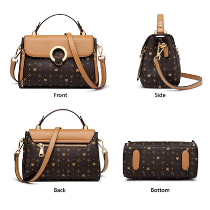 Women'S Shoulder Bag Vintage Signature Tote Bag 2026 Luxury Fashion Female Handbag Crossbody Purse