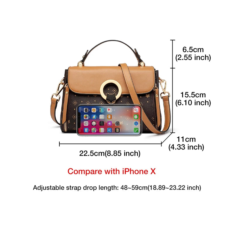 Women'S Shoulder Bag Vintage Signature Tote Bag 2026 Luxury Fashion Female Handbag Crossbody Purse