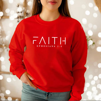 Trendy Faith Sweatshirt Bible Verse Shirt Christian Clothing