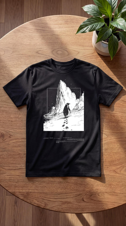 Embrace Your Journey with the Penguin Motivation T-Shirt – Funny Antarctic Meme Tee